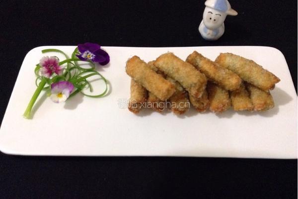 饺子皮芝麻卷的做法图解8
