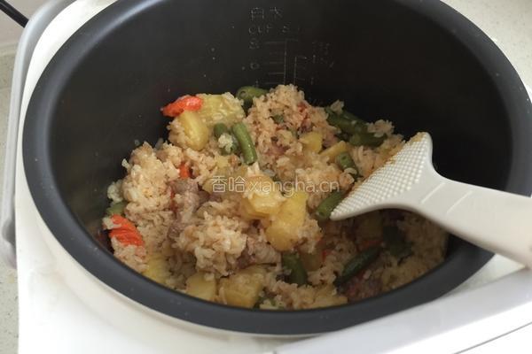 五花肉焖饭的做法图解10