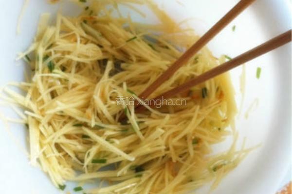 土豆丝饼的做法图解3