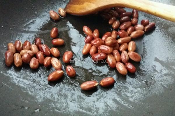 菠菜拌花生米的做法图解3