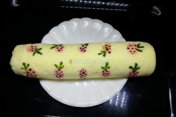 手绘草莓蛋糕卷的做法图解19