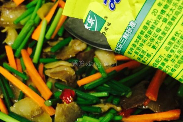 韭苔腊肉的做法图解8