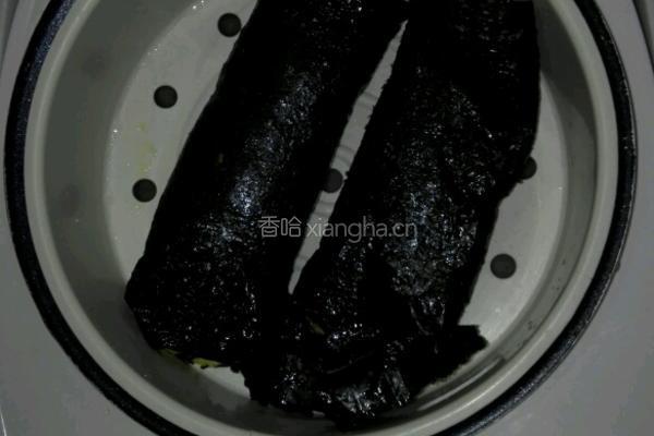 海苔鸡蛋肉圈的做法图解5