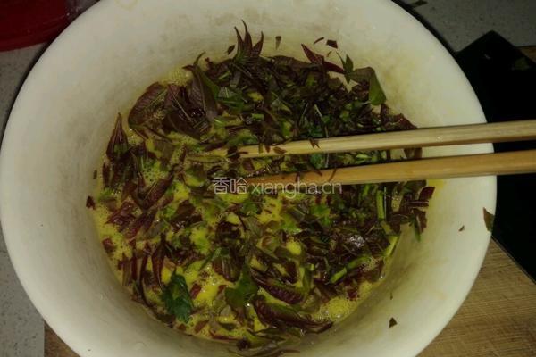 香椿炒蛋的做法图解2