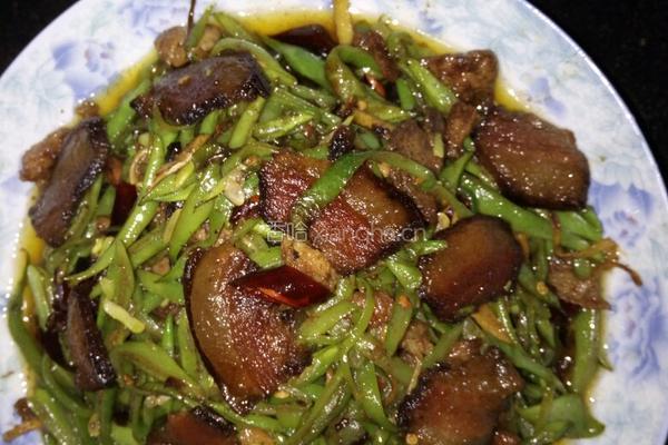 四季豆炒腊肉