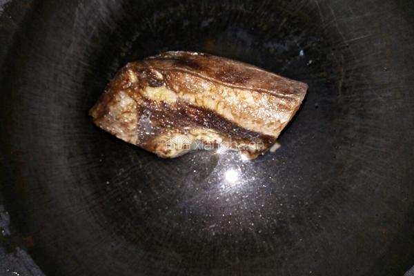 四季豆炒腊肉的做法图解3