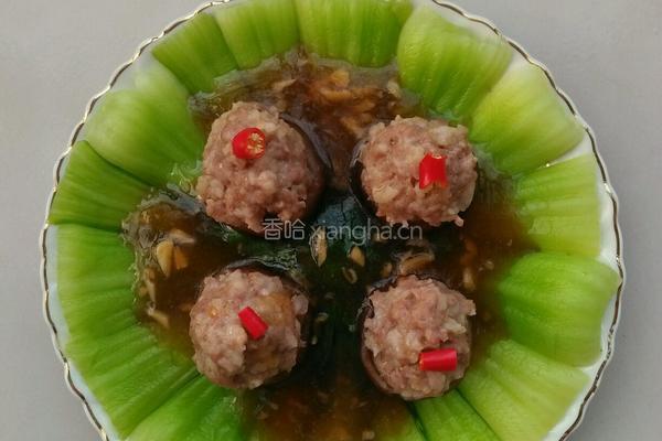 香菇酿肉的做法图解6
