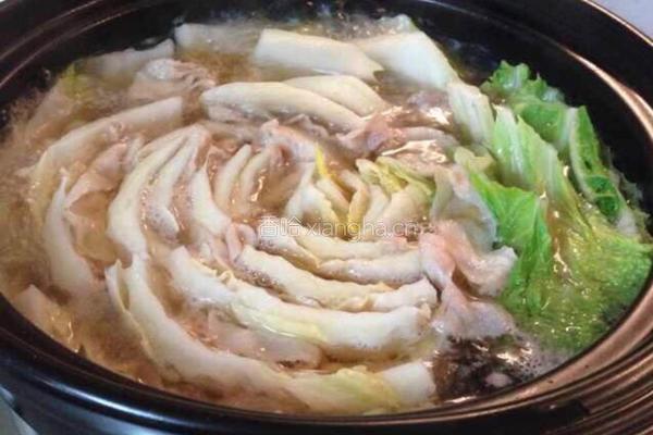 白菜梅花肉千层锅的做法图解8