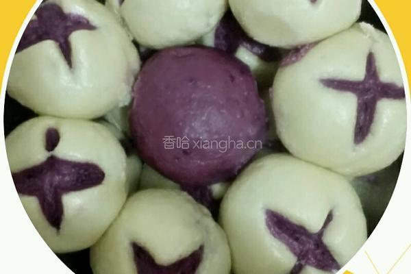 紫薯开花馒头的做法图解10