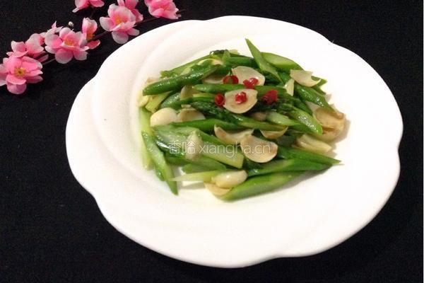 芦笋炒百合的做法图解6
