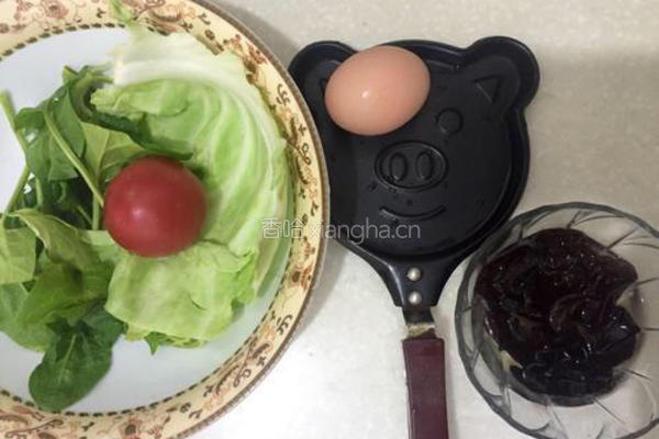 时蔬煎蛋的做法图解1