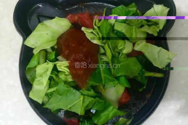 时蔬煎蛋的做法图解4