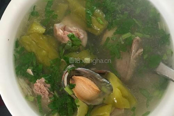 鲍鱼排骨凉瓜汤的做法图解4