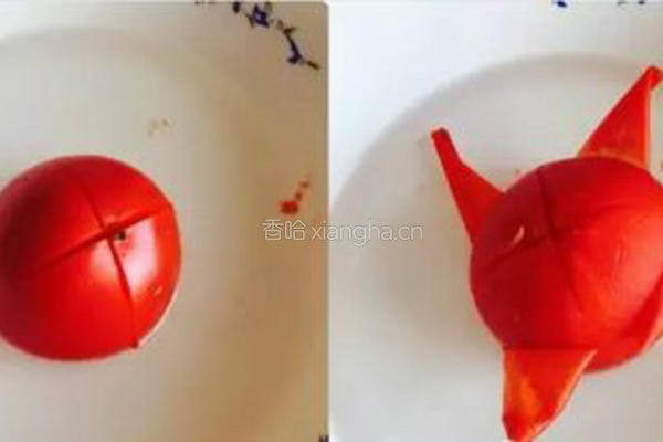 西红柿炒空心菜 素食超简单快手菜的做法图解2