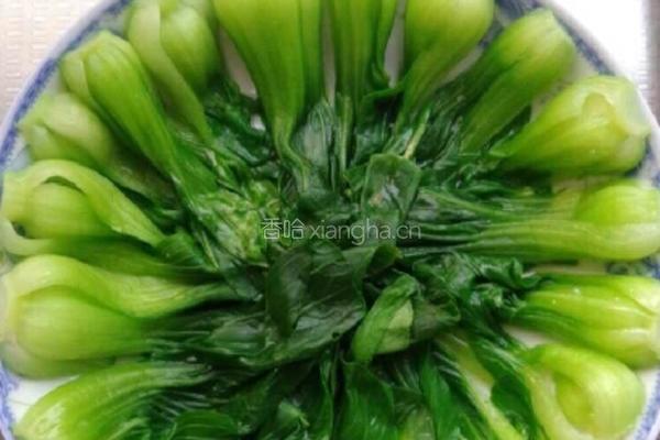 香菇油菜的做法图解1