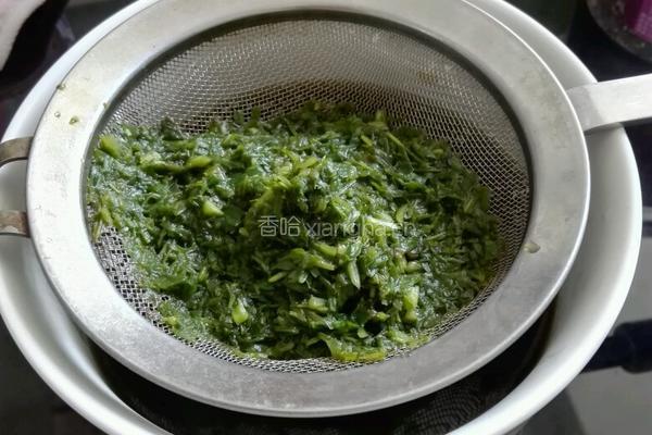面包机自制红豆沙青团的做法图解2