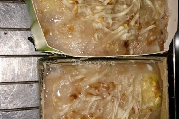 银鹭豆花八宝粥拉面披萨的做法图解4