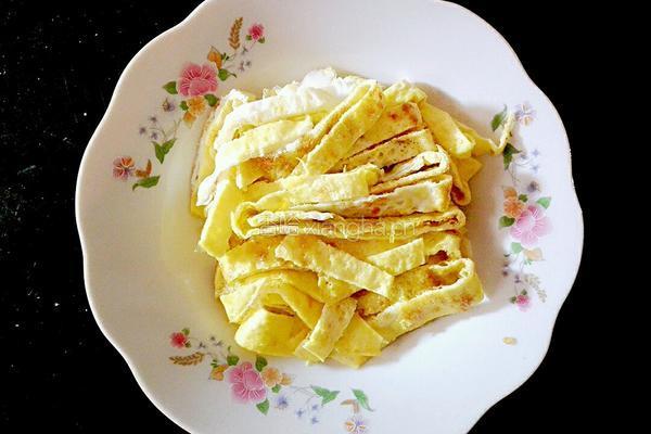 蒜苔炒蛋饼的做法图解7