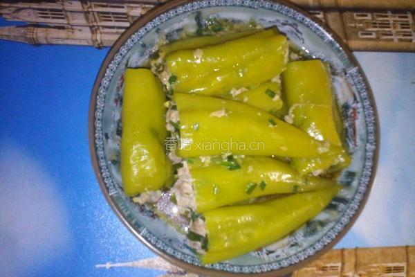 酿虎皮椒的做法图解6