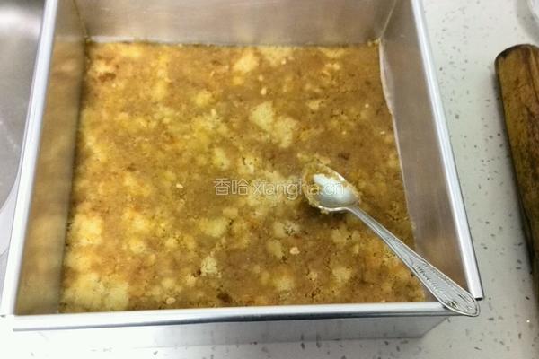 巧克力芝士蛋糕8寸方模的做法图解2