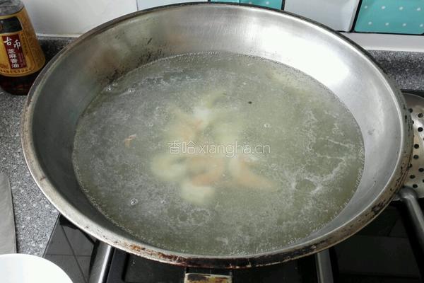 小白菜炒虾仁的做法图解4
