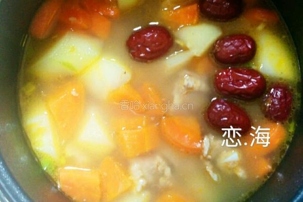 青木瓜胡萝卜红枣炖排骨的做法图解9