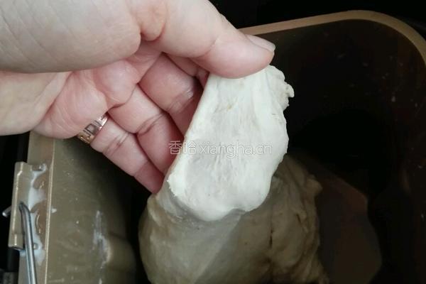 (冷藏汤种)椰香炫彩蜜豆土司的做法图解3