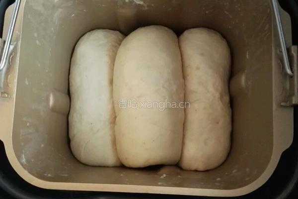 (冷藏汤种)椰香炫彩蜜豆土司的做法图解7