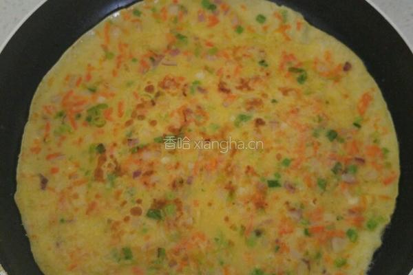 蔬菜鸡蛋饼的做法图解9
