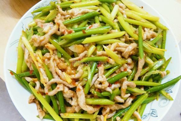 蒜苔肉丝的做法图解6