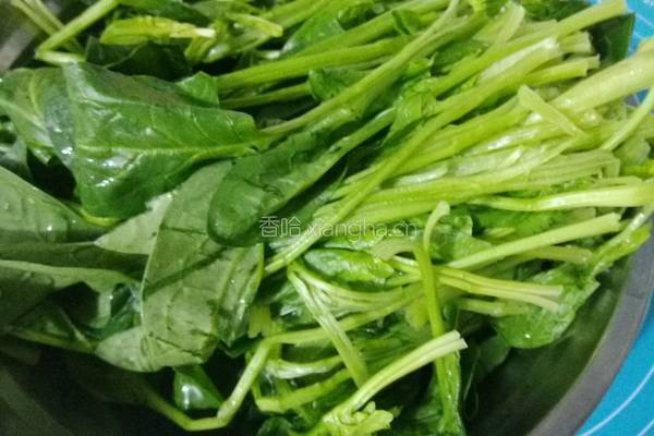 菠菜拌粉丝的做法图解1