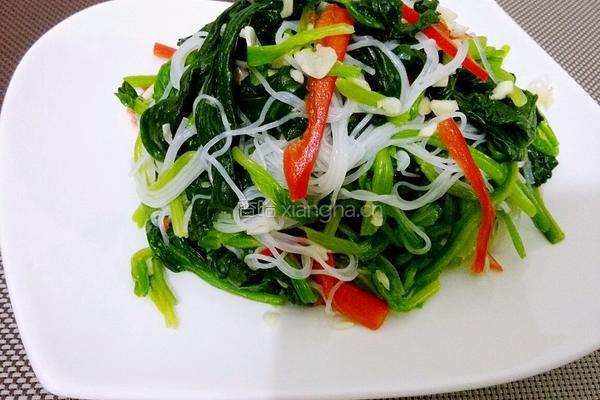 菠菜拌粉丝的做法图解8