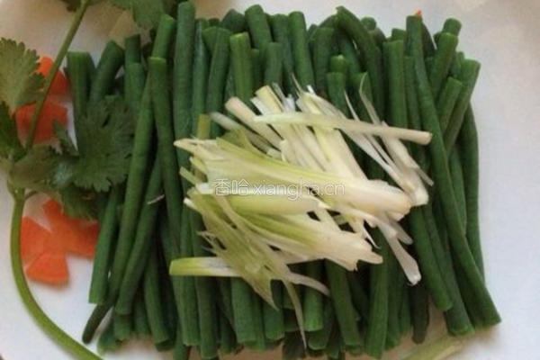 豆豉麻酱豇豆角的做法图解4