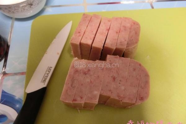 荷包蛋厚切午餐肉辛辣面的做法图解8