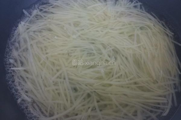 花椒油炝拌土豆丝的做法图解4