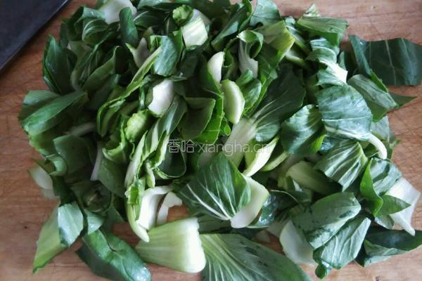 香菇烧油菜的做法图解1