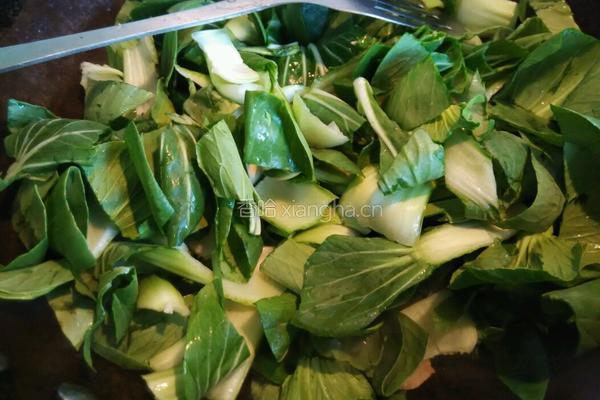 香菇烧油菜的做法图解9