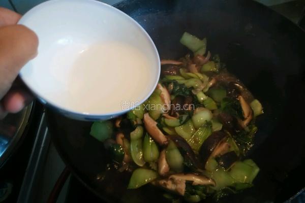 香菇烧油菜的做法图解13