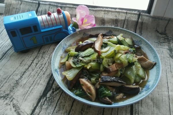 香菇烧油菜的做法图解14