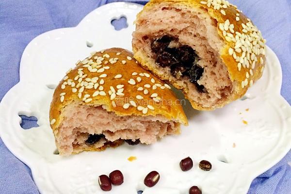紫薯蜜豆面包的做法图解19