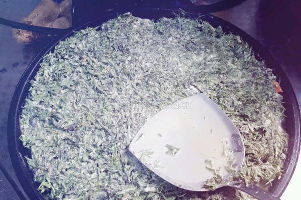 白蒿饼野菜饼的做法图解4