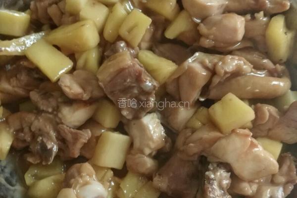 菠萝鸡的做法图解6