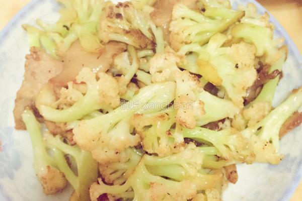 花菜炒肉的做法图解6