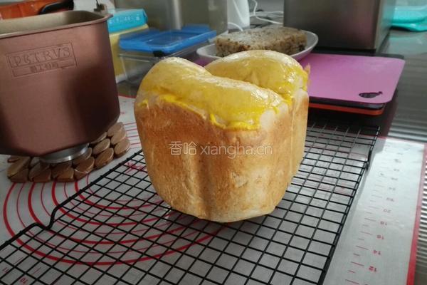 (冷藏汤种)豆沙蜜豆双拼薏仁土司的做法图解12