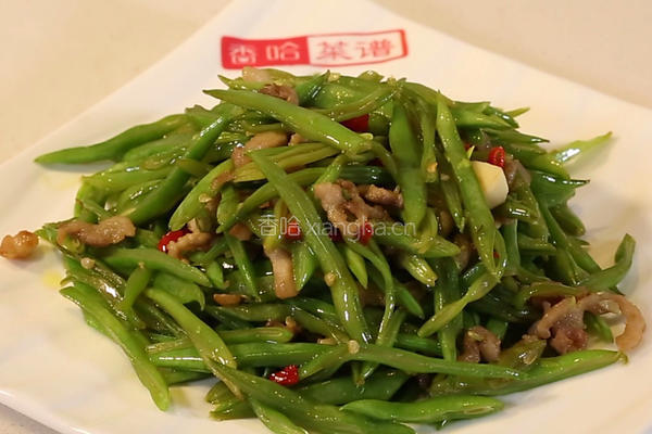 香辣扁豆丝的做法图解5