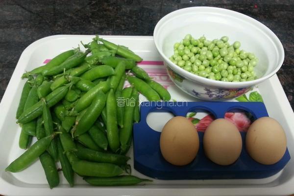 豌豆噗鸡蛋的做法图解1