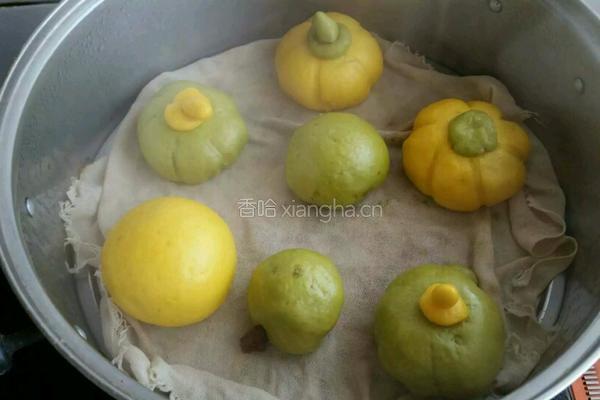 南瓜豆沙馒头的做法图解11