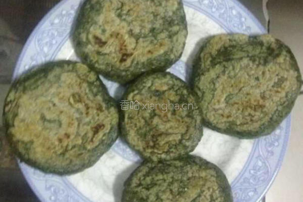 煎艾茶果的做法图解8