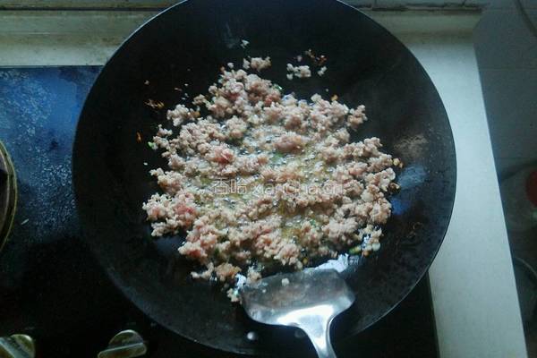 酸豆角炒肉末的做法图解6