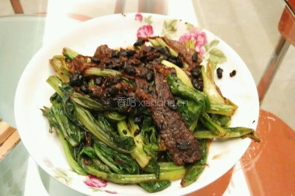 罐头豆鼓鲮鱼炒芥菜